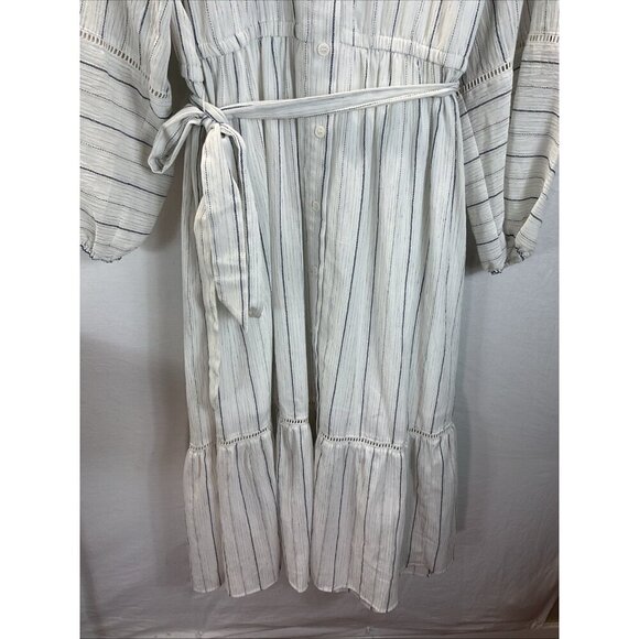 Lane Bryant NEW Striped Blouson Midi shirt Dress‎ long sleeve Size 20P flowy - Picture 4 of 15